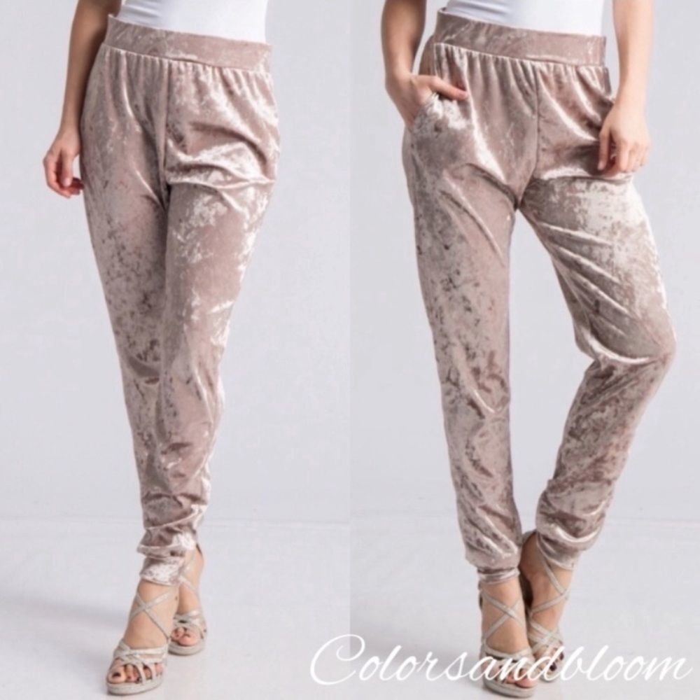 Crushed Velvet Joggers